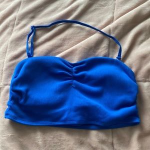 Blue Bikini Top
